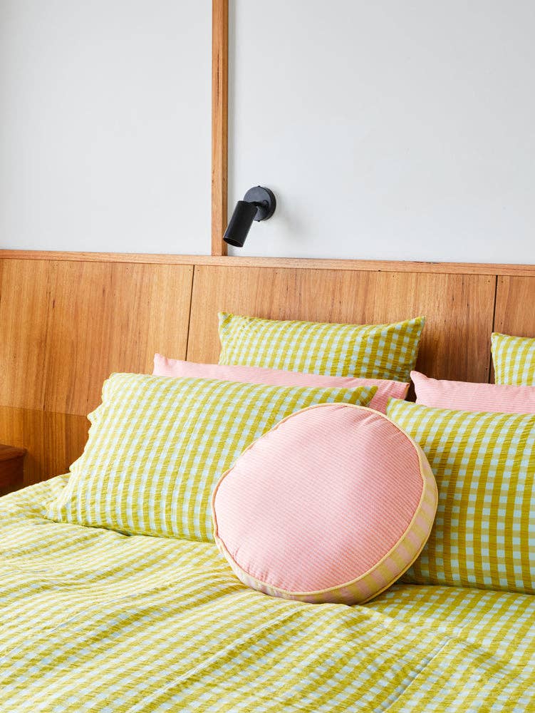 Citrus Seersucker Quilt Cover: King