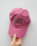 Heart Full Adults Cap: Pink/Green