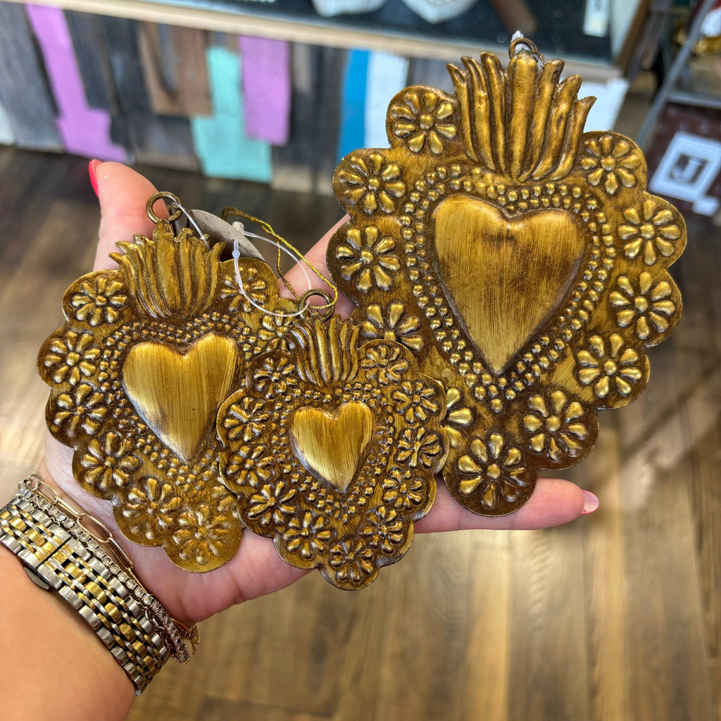 Floral Tin Sacred Hearts [Large]