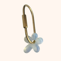 Crystal Flower Keyring - Blue Opalite