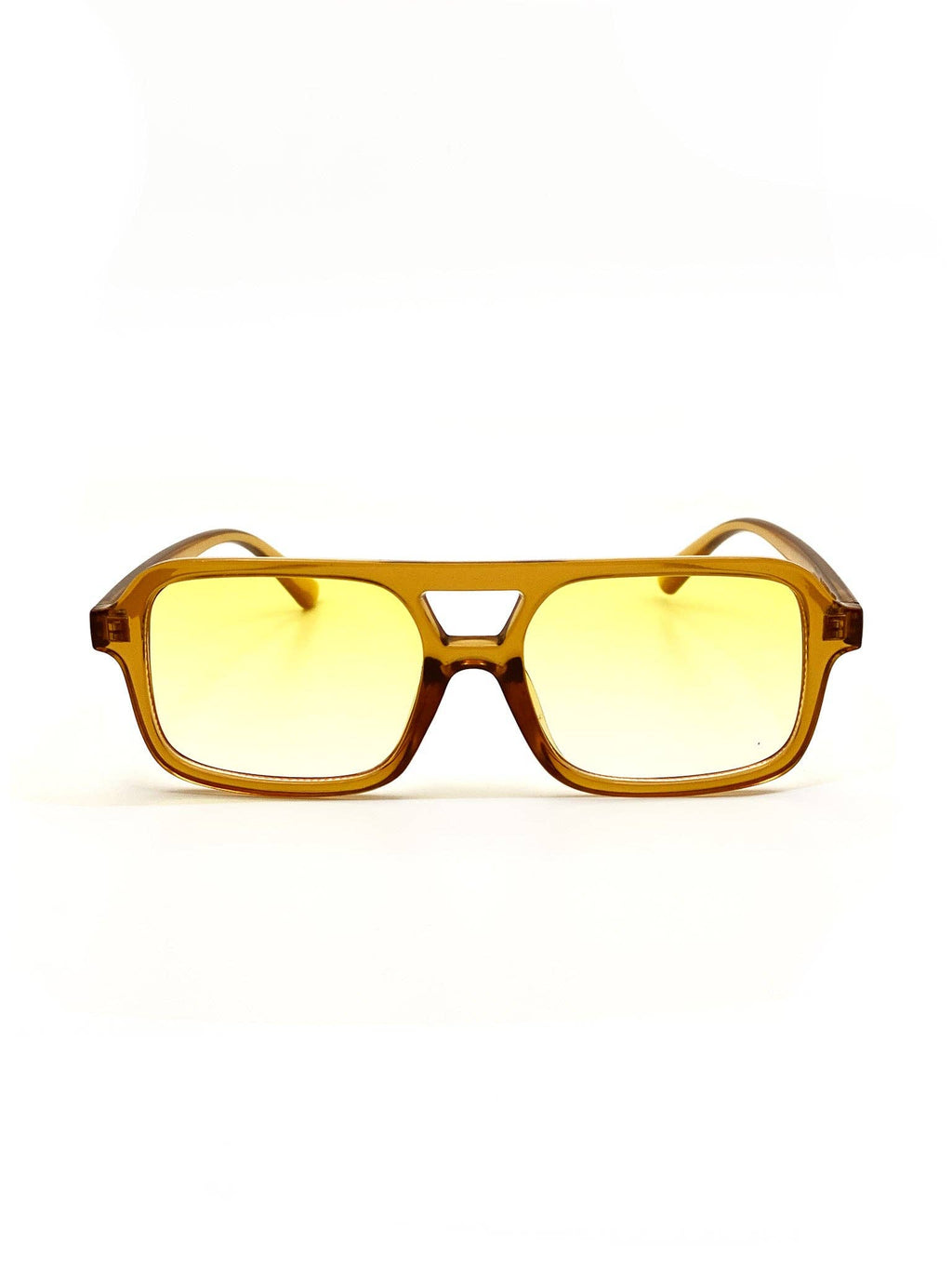 L&S Paris Aviator Sunglasses in Latte