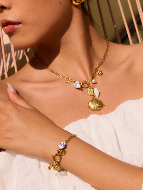 Briar Shell Charm Necklace