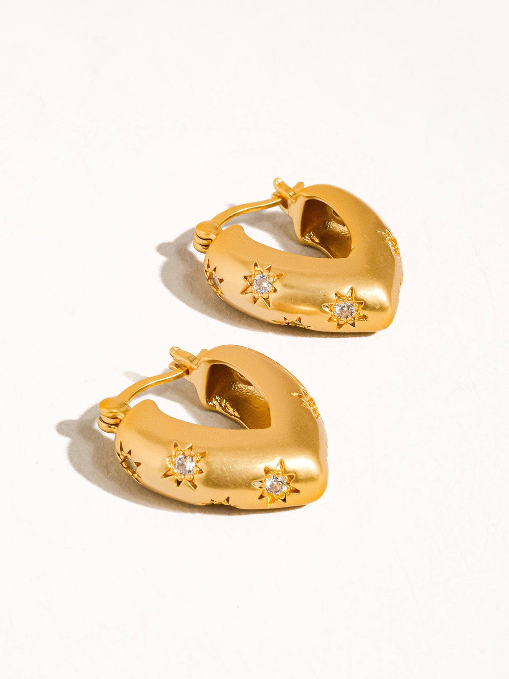 Desi Heart Hoop Earrings