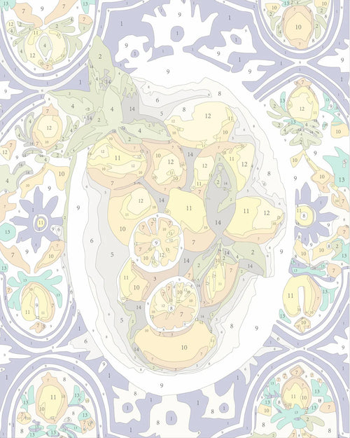 Amalfi Lemons (Mini) Paint by Numbers Kit