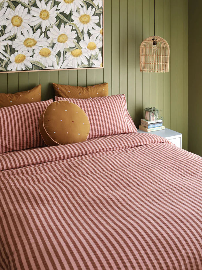 Sundae Seersucker Quilt Cover [King]