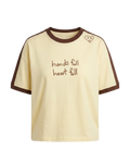 Heart Full Tee - Cream/Choc
