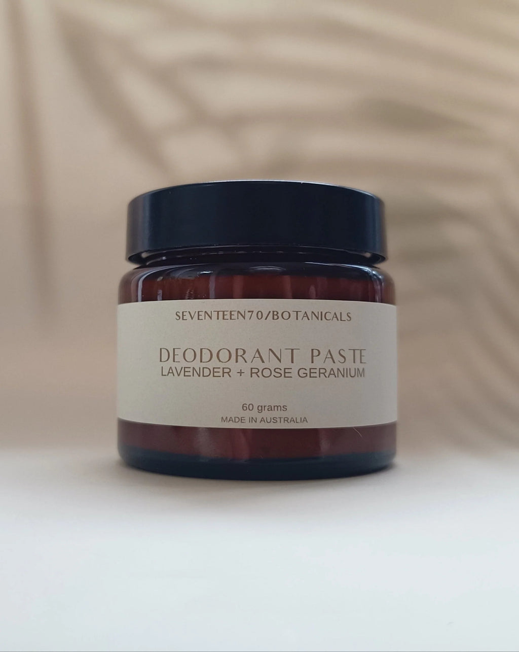 Natural deodorant paste with Lavender + rose geranium