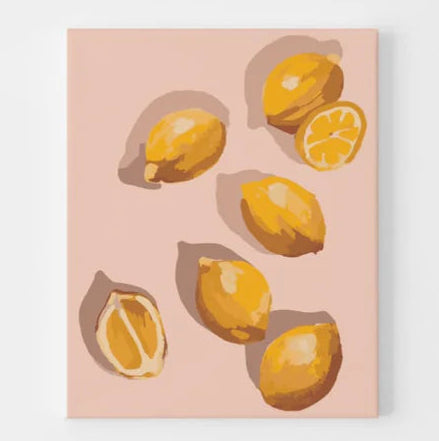 Pastel Lemons (Mini) Paint by Numbers Kit