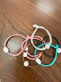 Pearl Leather Inset Bracelet