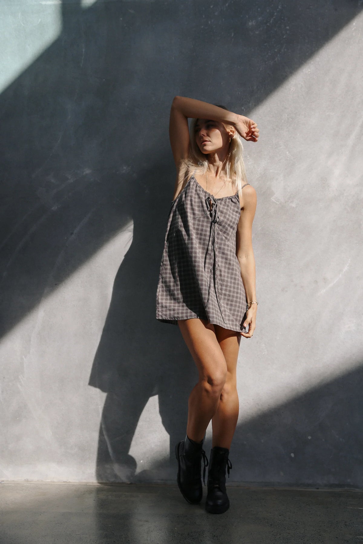 Ari Dress Maple Gingham
