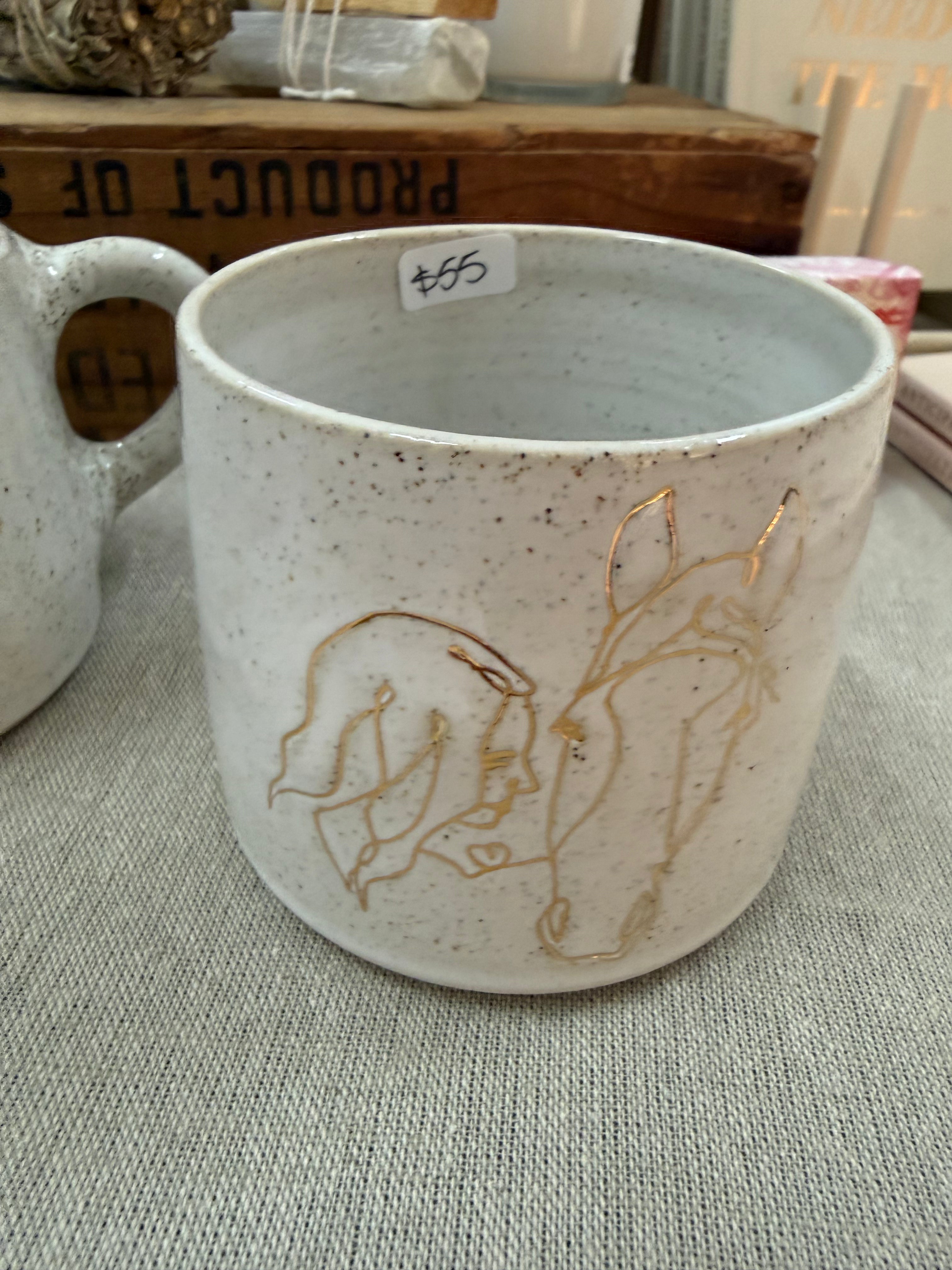 Girl and Horse - Coffee Mug without handle