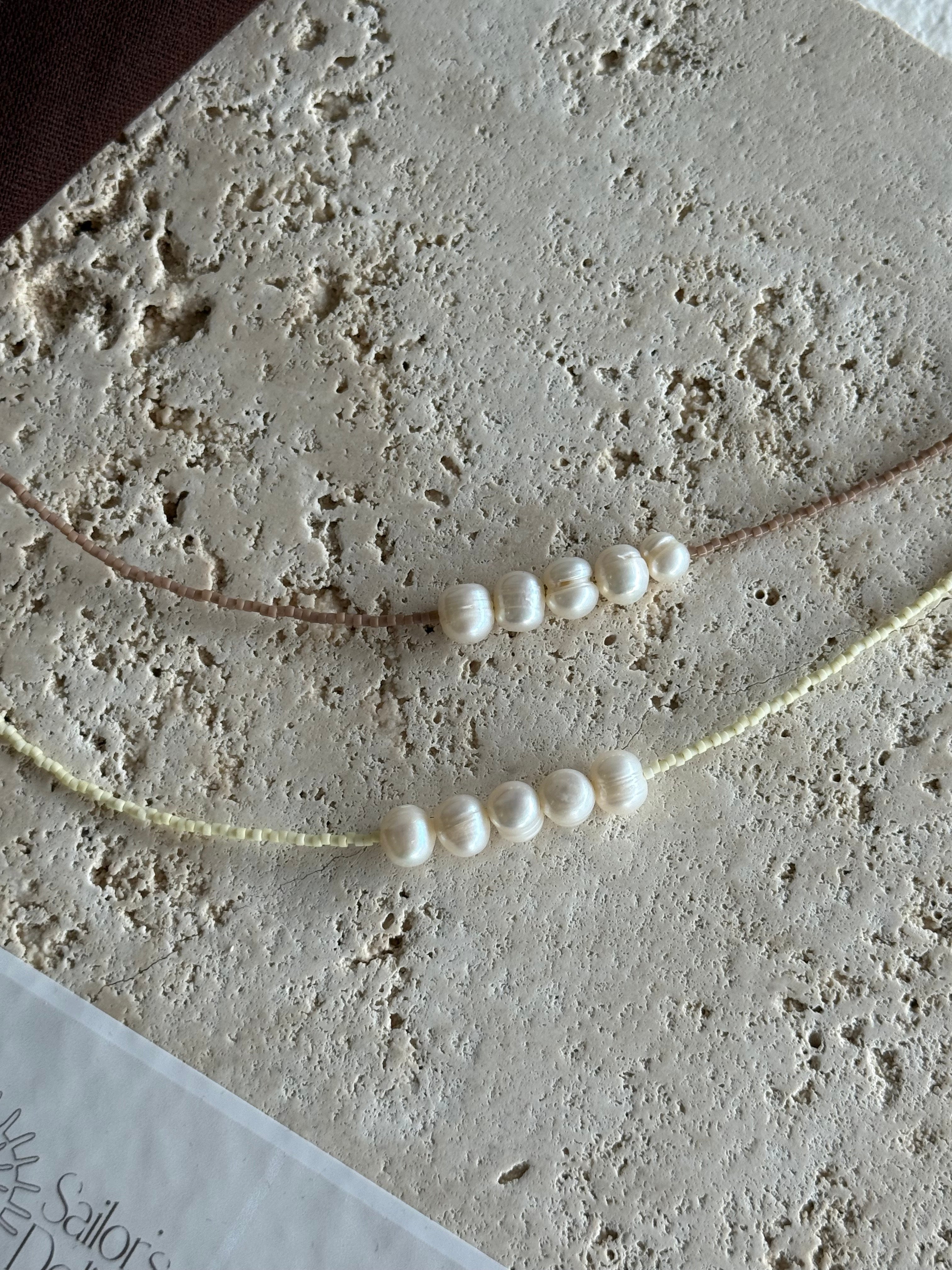 Bare Tide Necklace - Butter Yellow