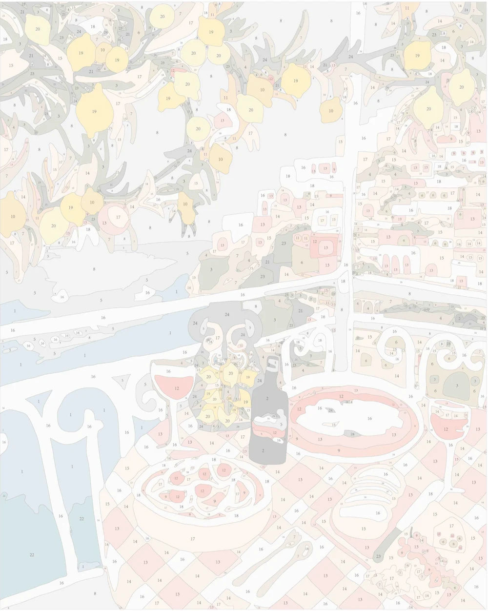 Positano (Rolled) Paint by Numbers Kit