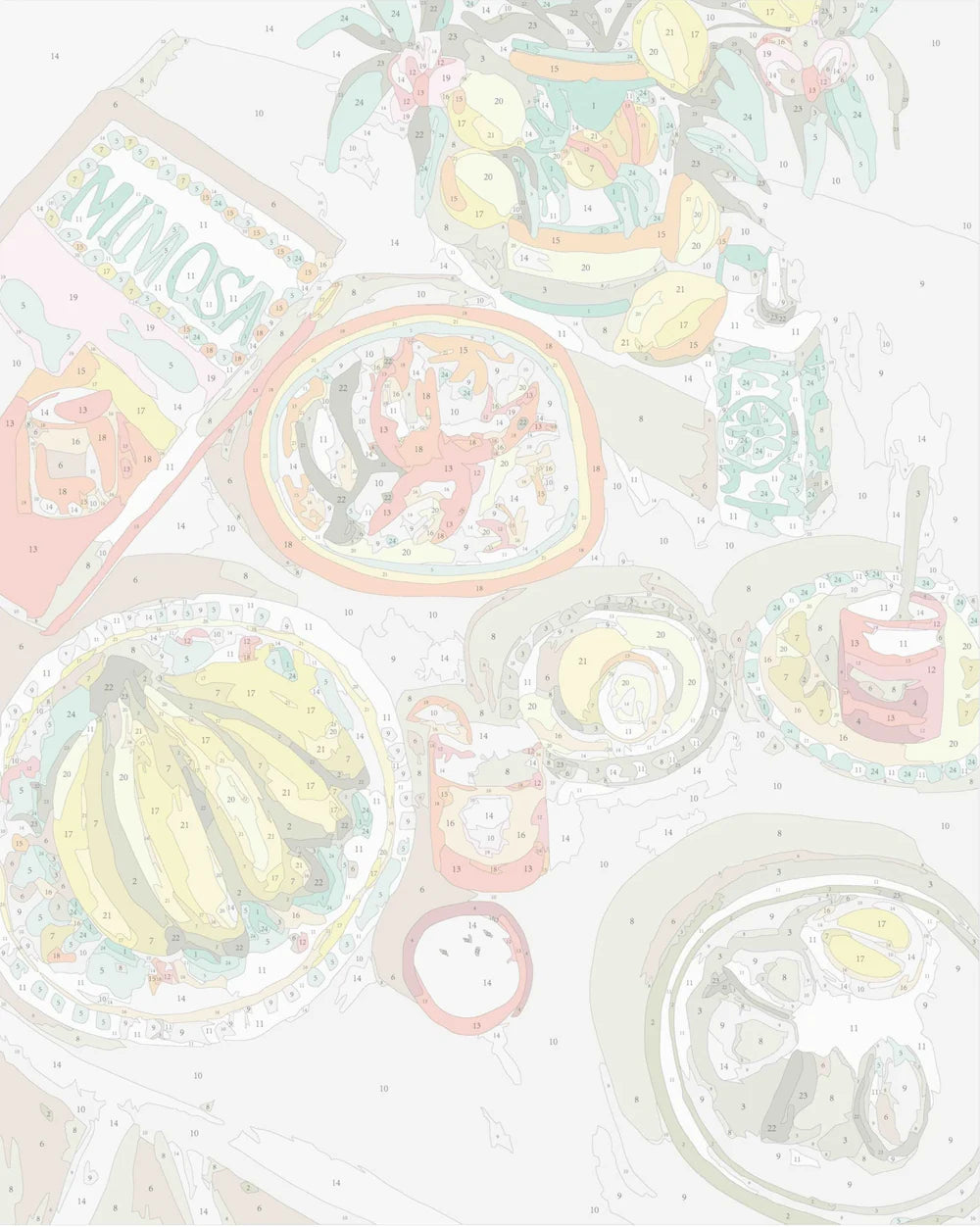 The One With the Prawns (Rolled) Paint by Numbers Kit