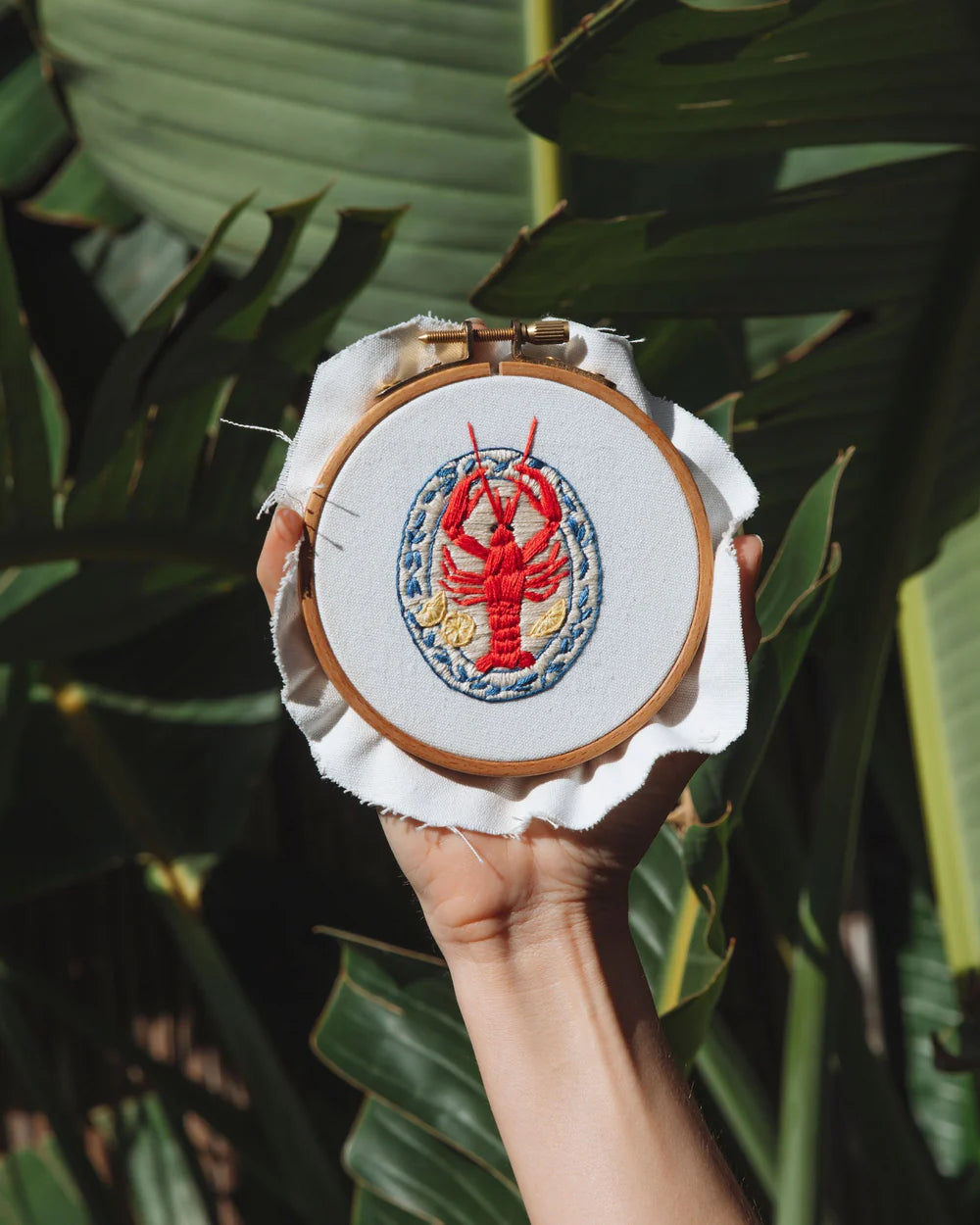 Lobster Embroidery Kit