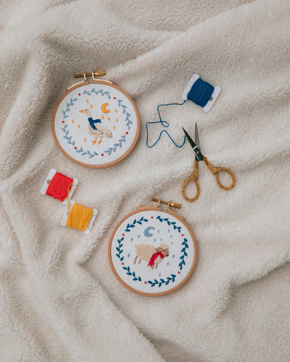 Cozy Sheep Embroidery Kit