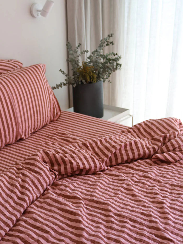 Sundae Seersucker Quilt Cover [King]