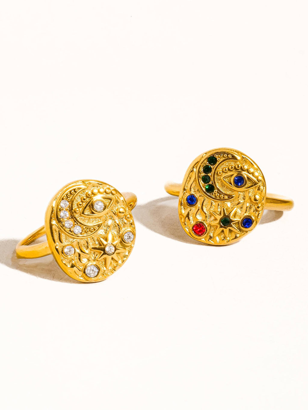 Slade 18K Gold Non-Tarnish Astral Ring: Yellow Gold