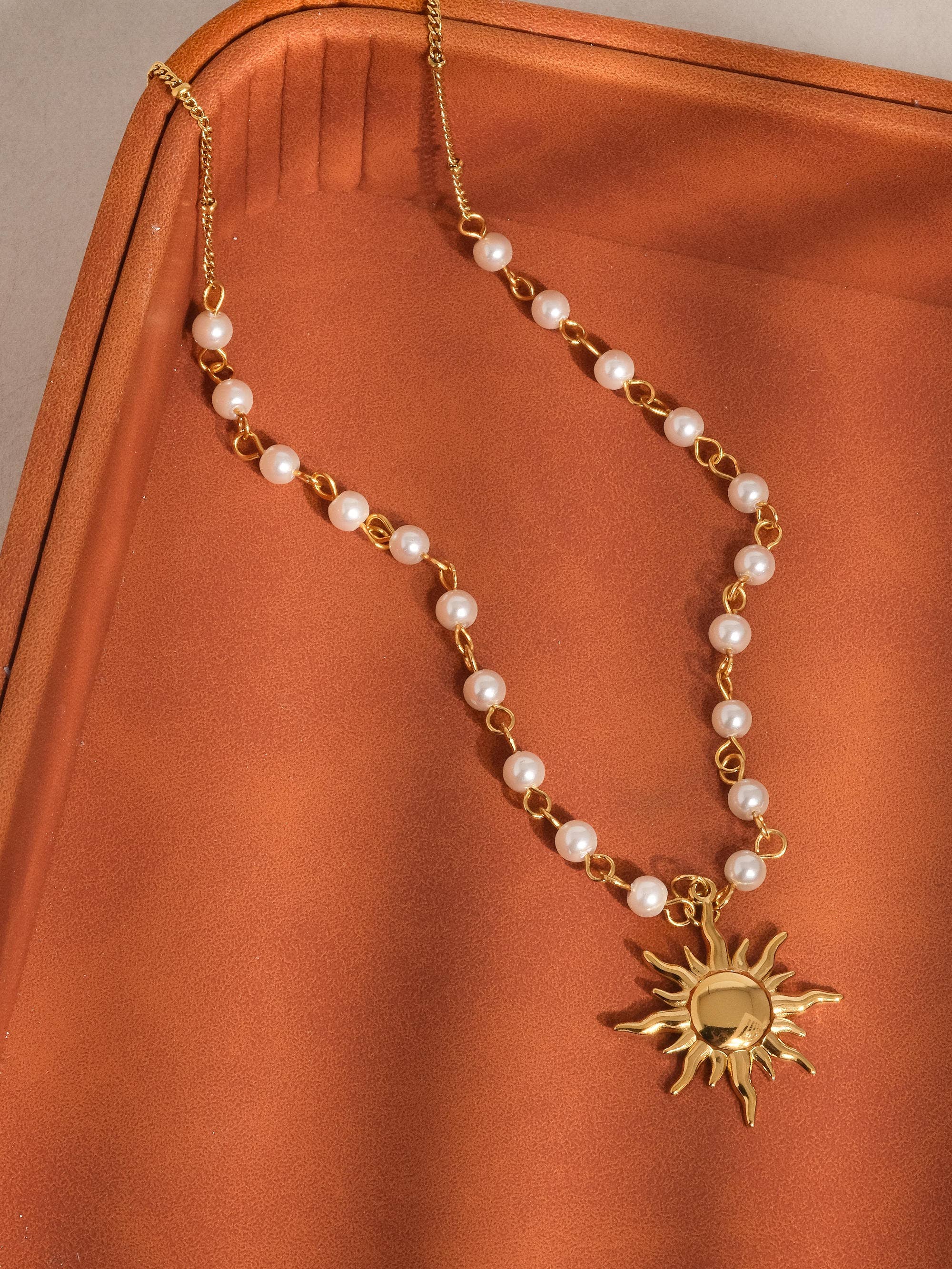 Kalani Sun Beaded Necklace