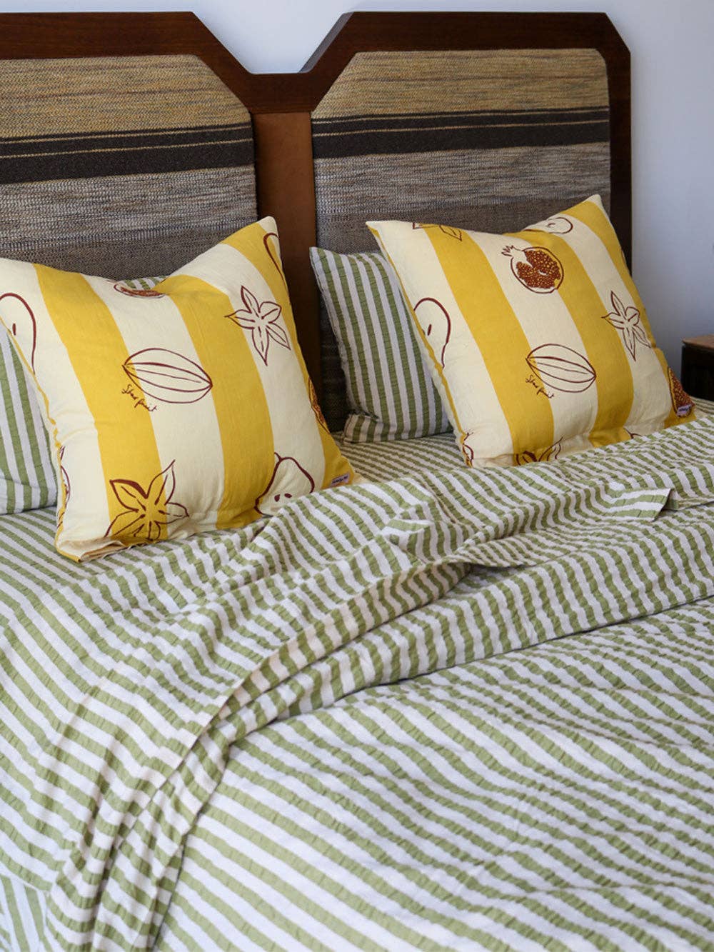 Pistachio Seersucker Quilt Cover [King]