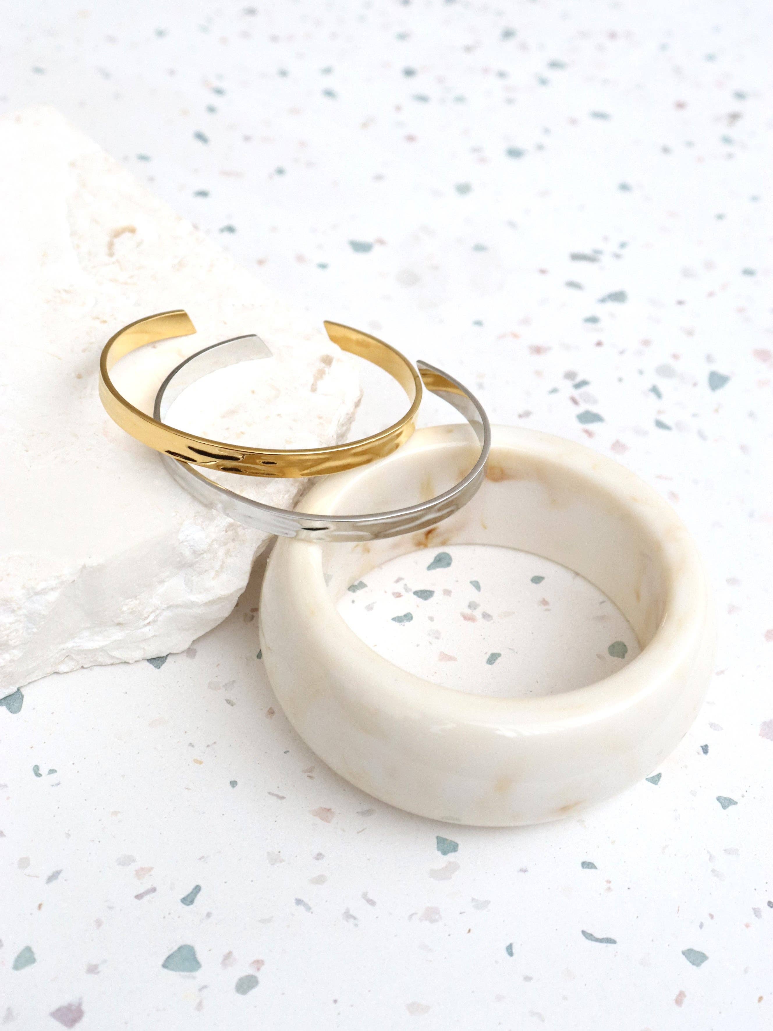 Toro Skinny Open Cuff 18K Gold Plated Bangle