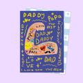 Dad Strong Tattoo Arm Card