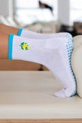 Amalfi Lemon Grip Socks: Medium EU 38-44