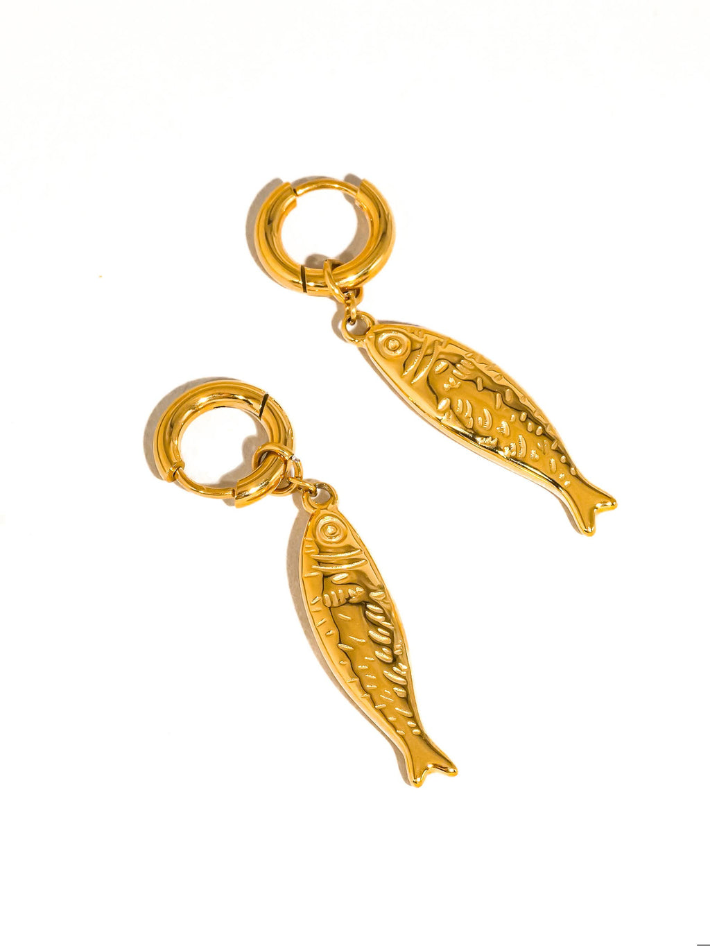 Fish Hoop Earrings