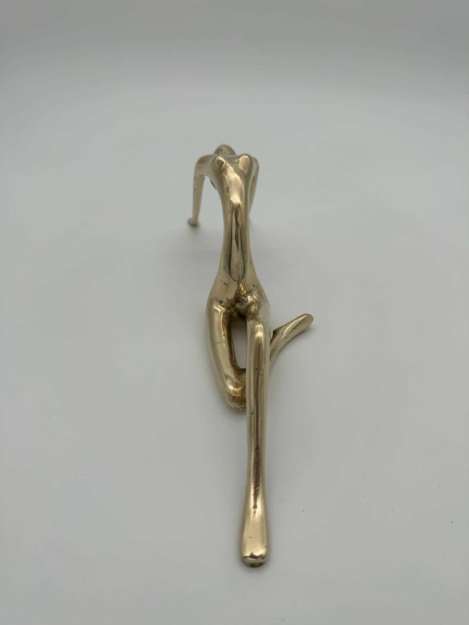 Abstract Bronze Female Form – Movement Sculpture