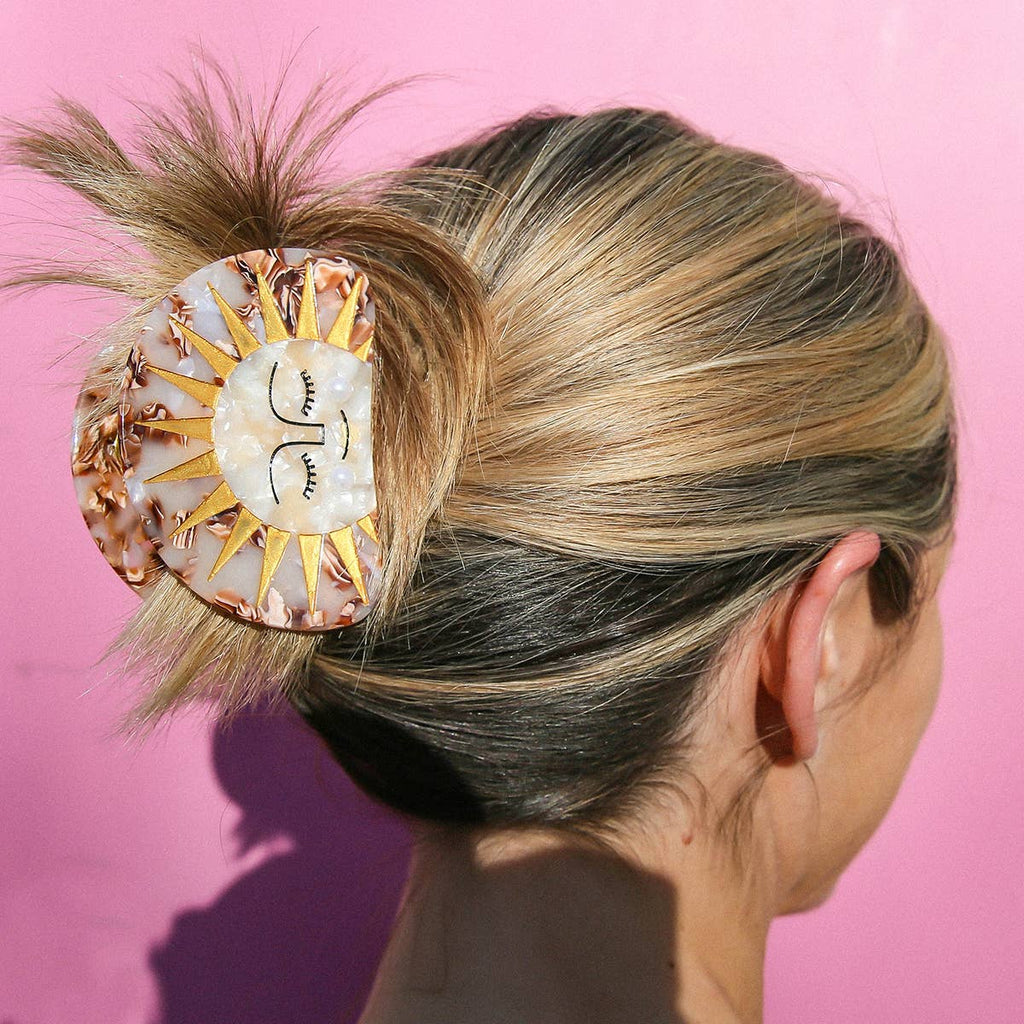 Golden Sun Claw Clip
