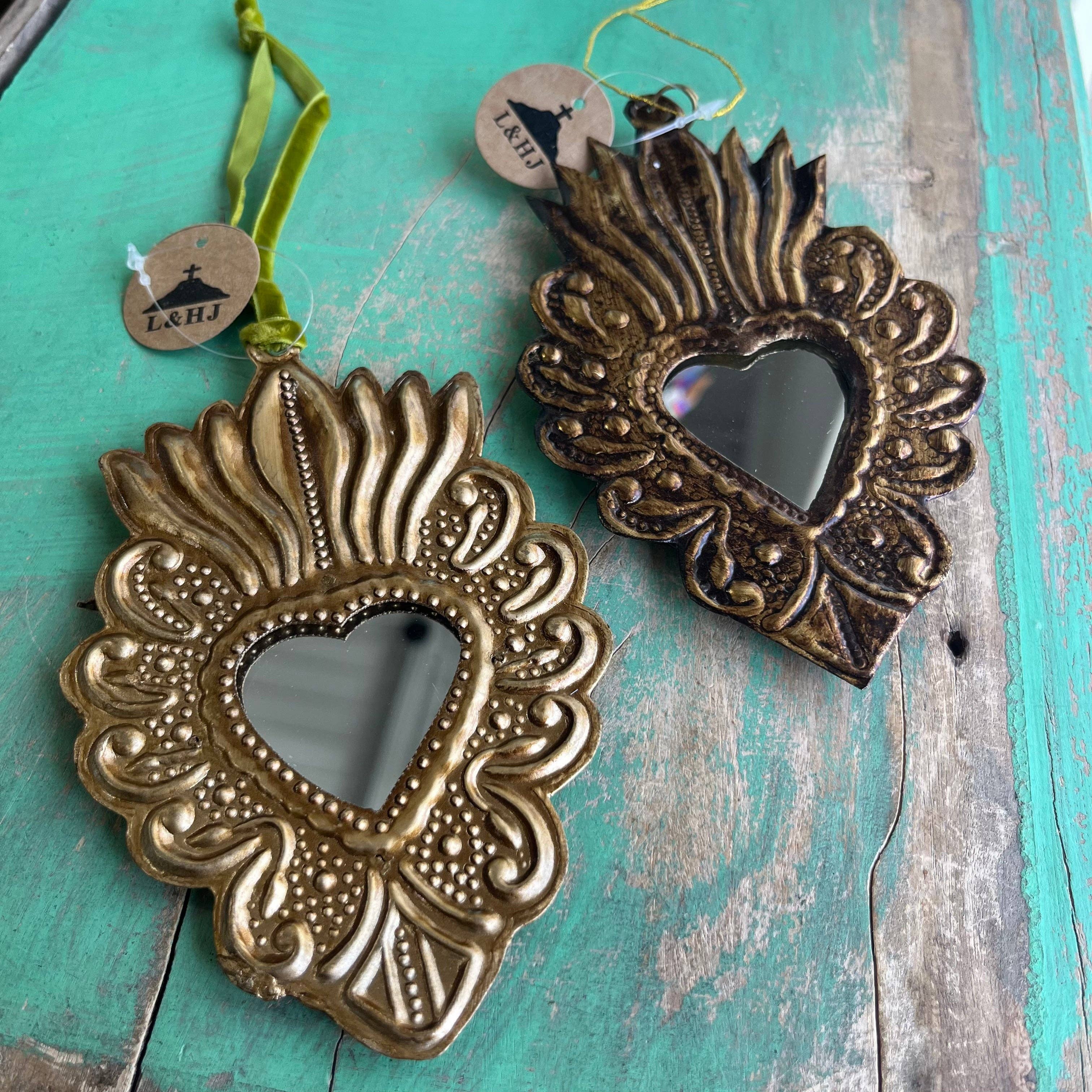 Small Mirrored Sacred Hearts- SMSH
