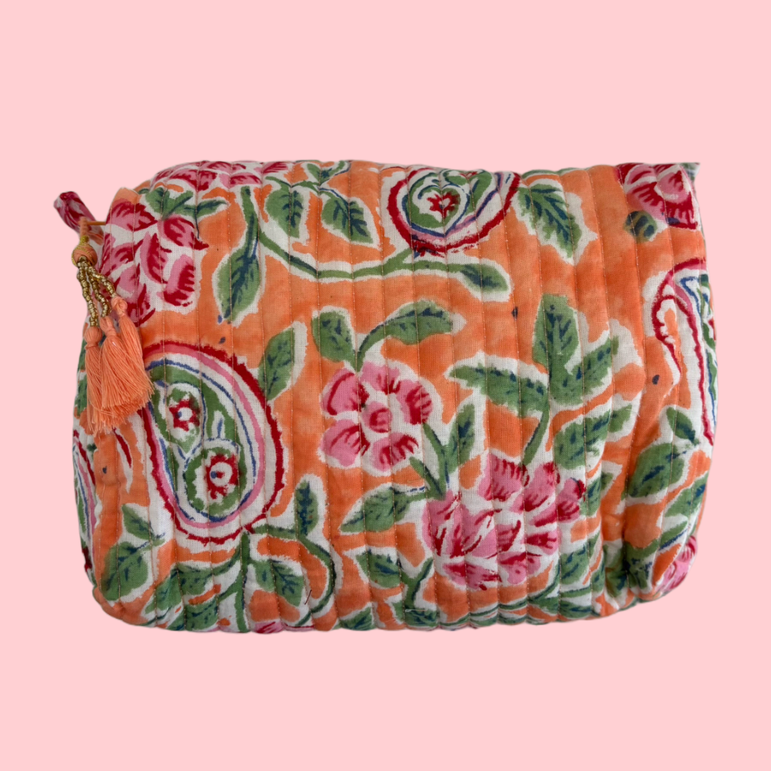 INDIE COSMETIC BAG [CORAL GARDEN]: SMALL