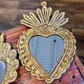 Medium Mirrored Sacred Hearts - Flower