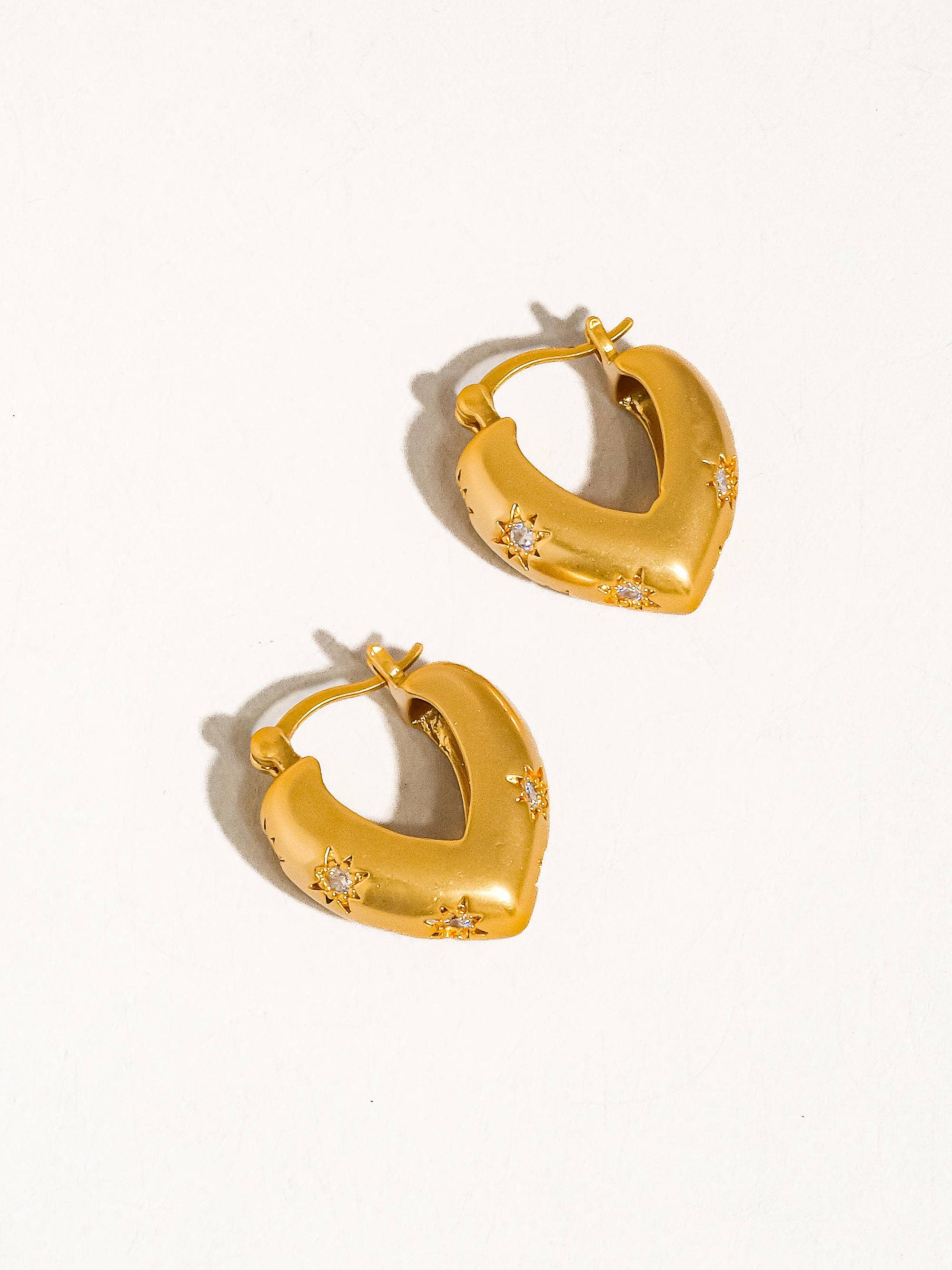Desi Heart Hoop Earrings