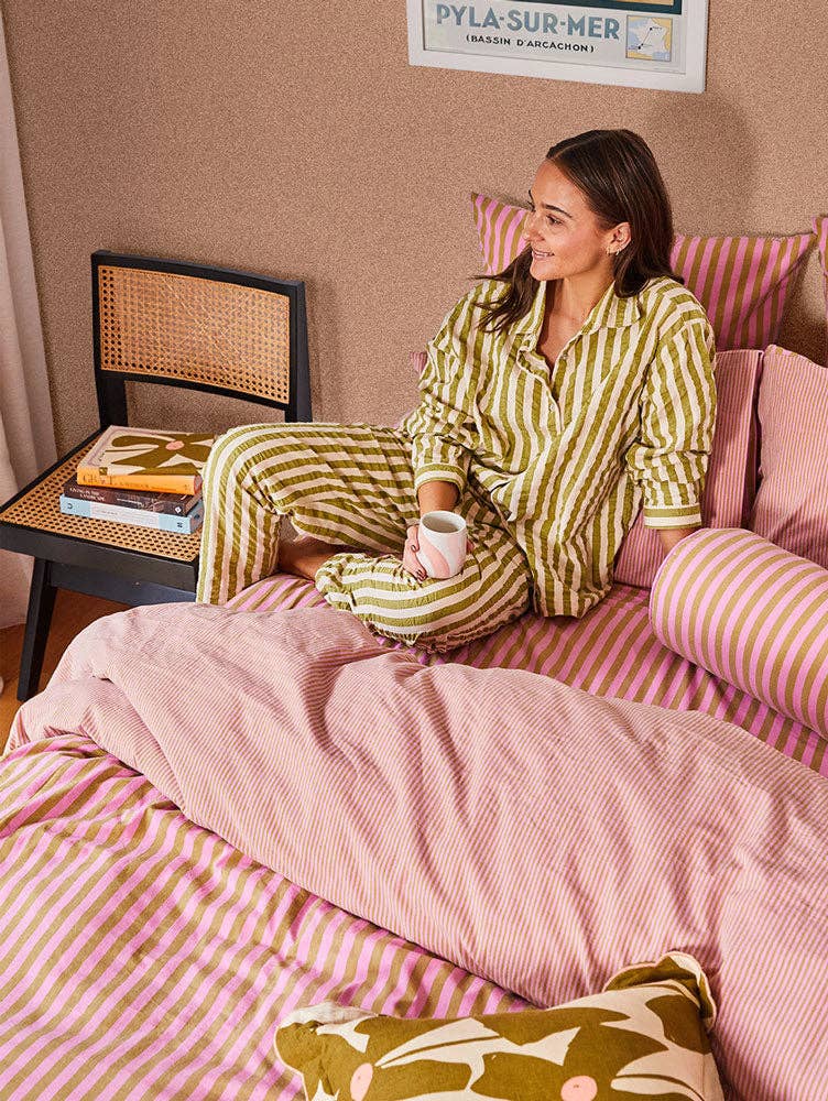 Lilac Sprout Quilt Cover: King
