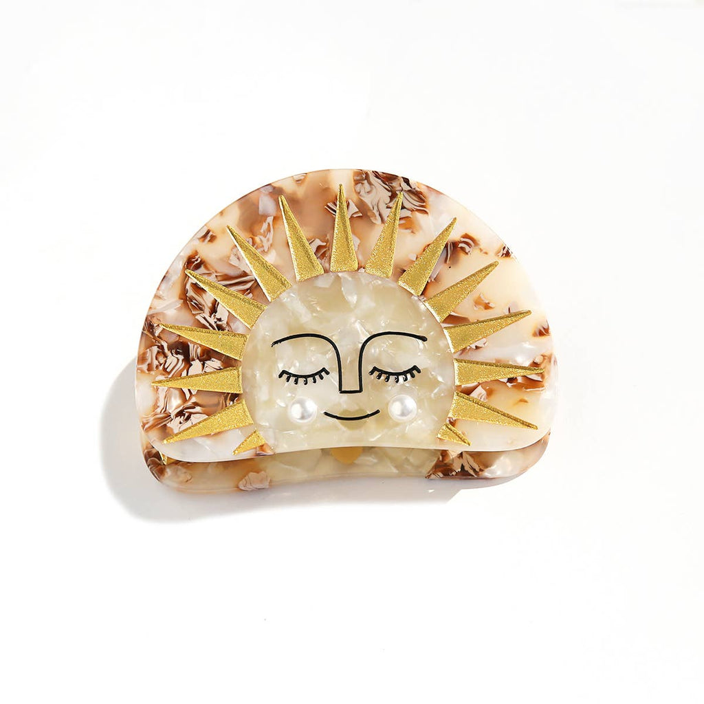 Golden Sun Claw Clip