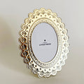 Faux Tin ~ Oval travel/desk frame ~ Gold