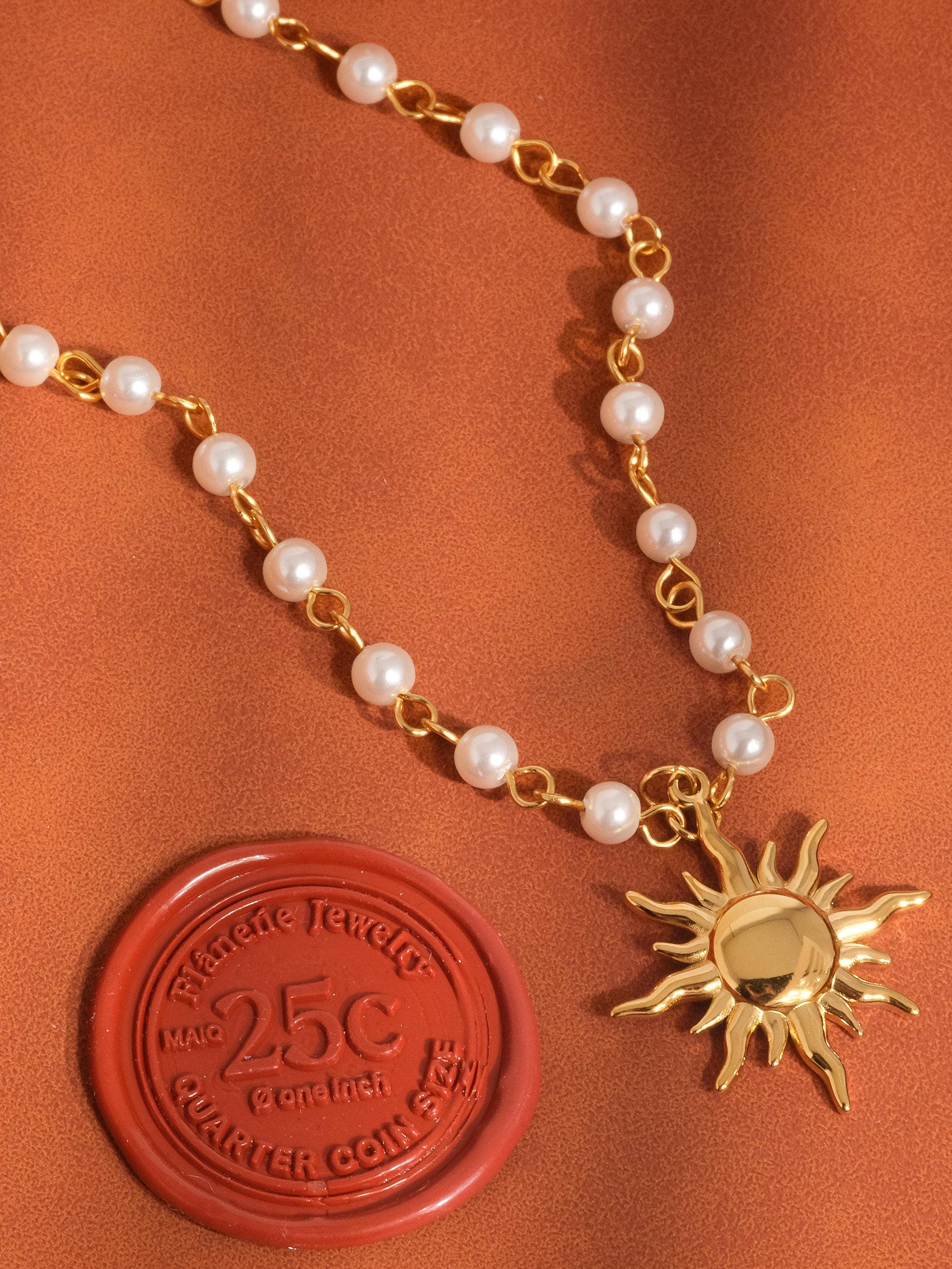 Kalani Sun Beaded Necklace