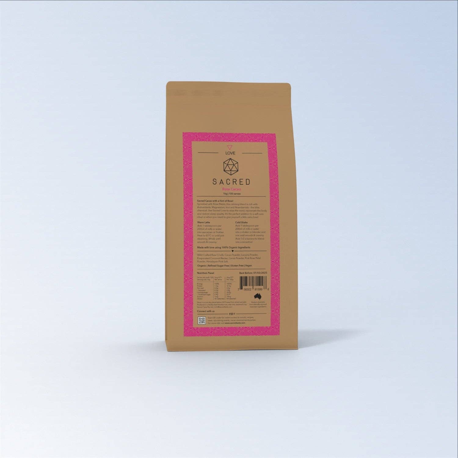 Sacred Taste Love - Rose Cacao 250g