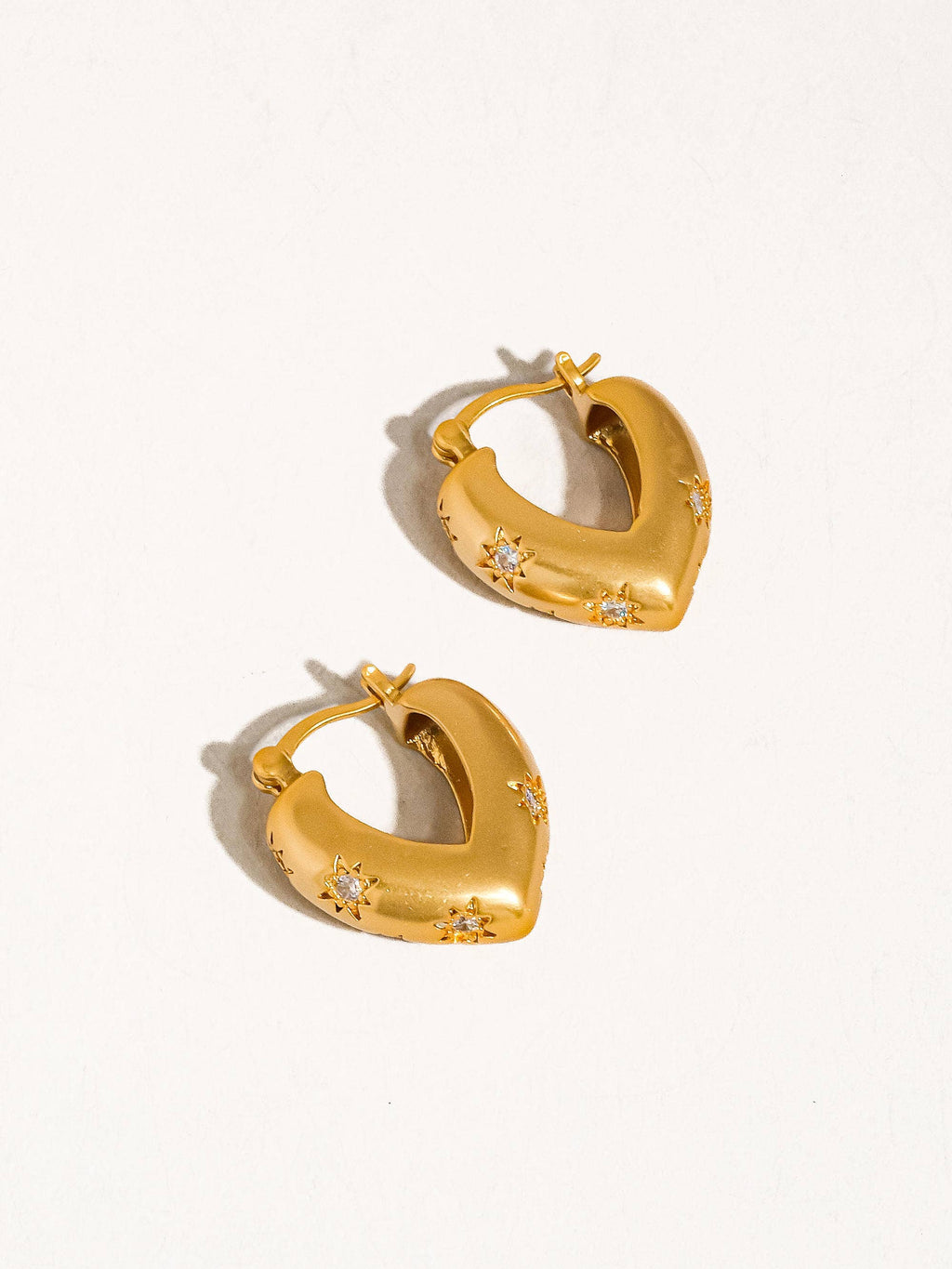 Desi Heart Hoop Earrings