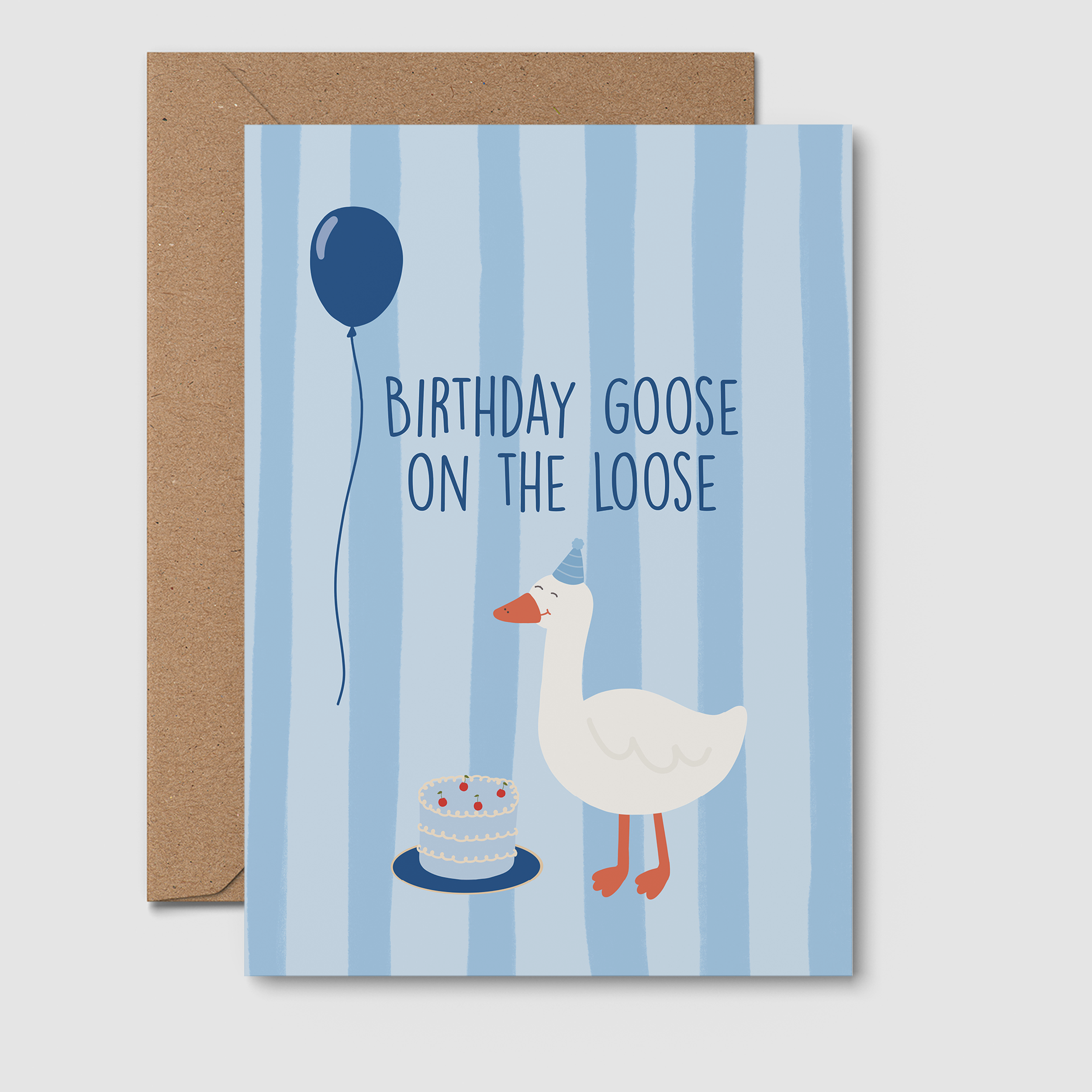 Kids Birthday Card - Birthday Goose | Silly Goose Card
