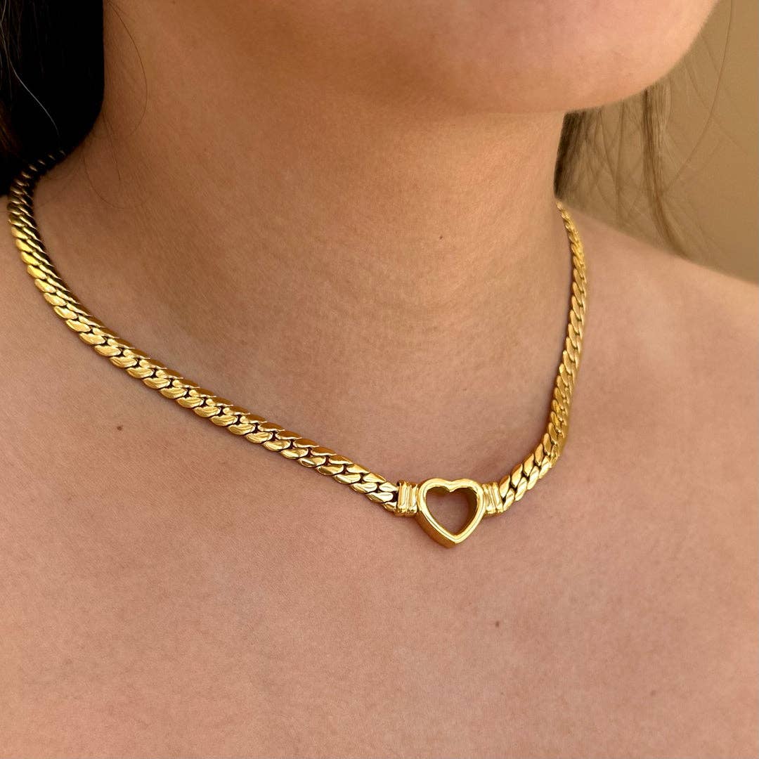 With Love Necklace - Yellow Gold