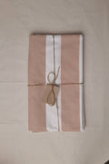 Beige Stripe Tablecloth
