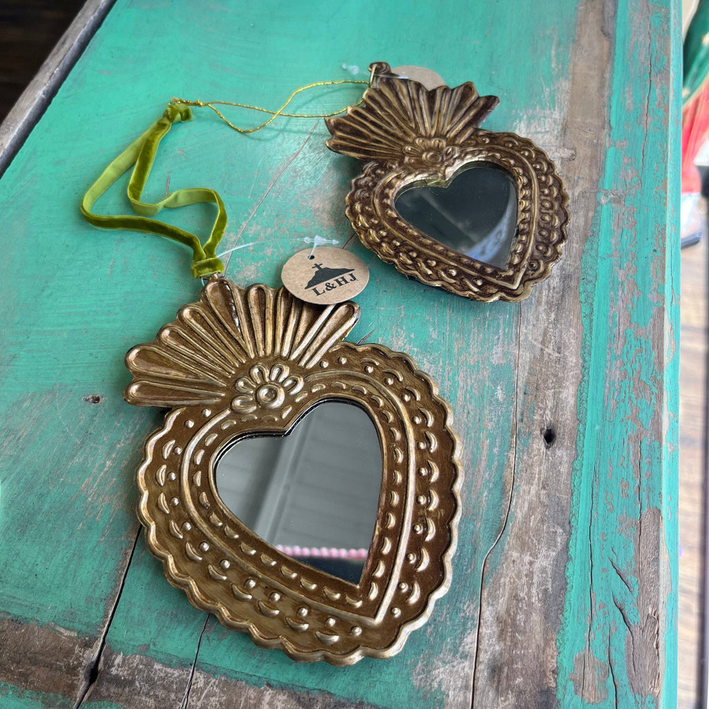 Small Mirrored Sacred Heart