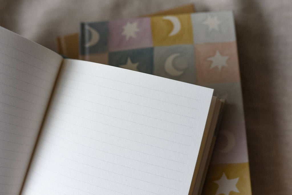 A5 Lined Journals: Moon and Stars