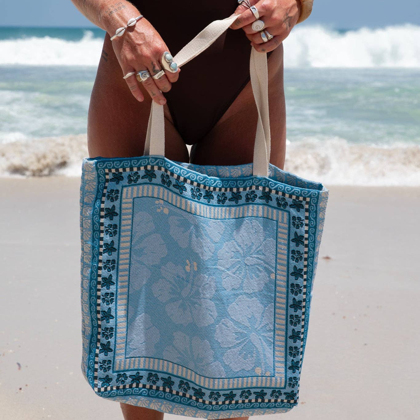Blue Hibiscus Bag
