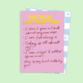 Birthday Affirmations Card