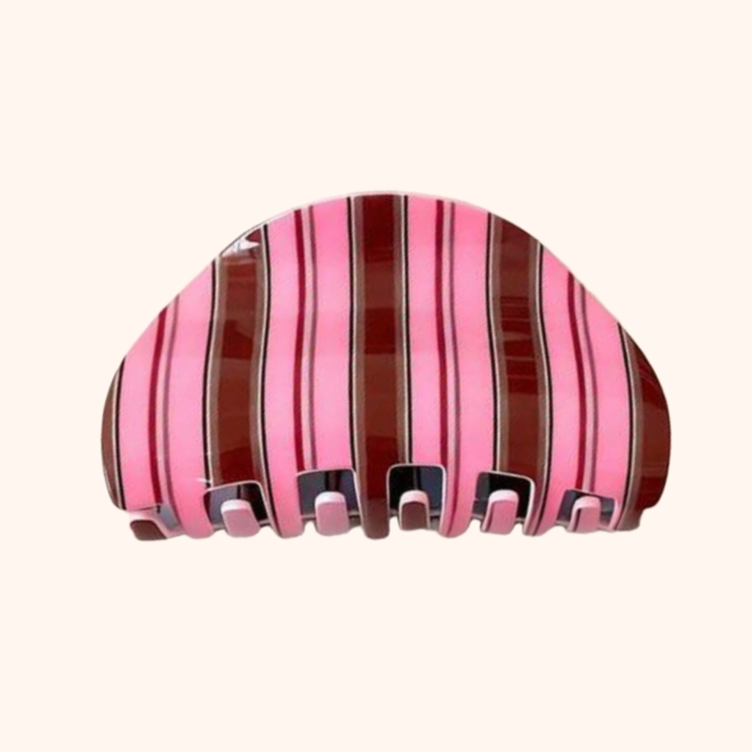 Vacay Hair Clip - Cherry Stripes
