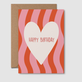 Birthday Card - Happy Birthday Heart | Trendy Greeting Card