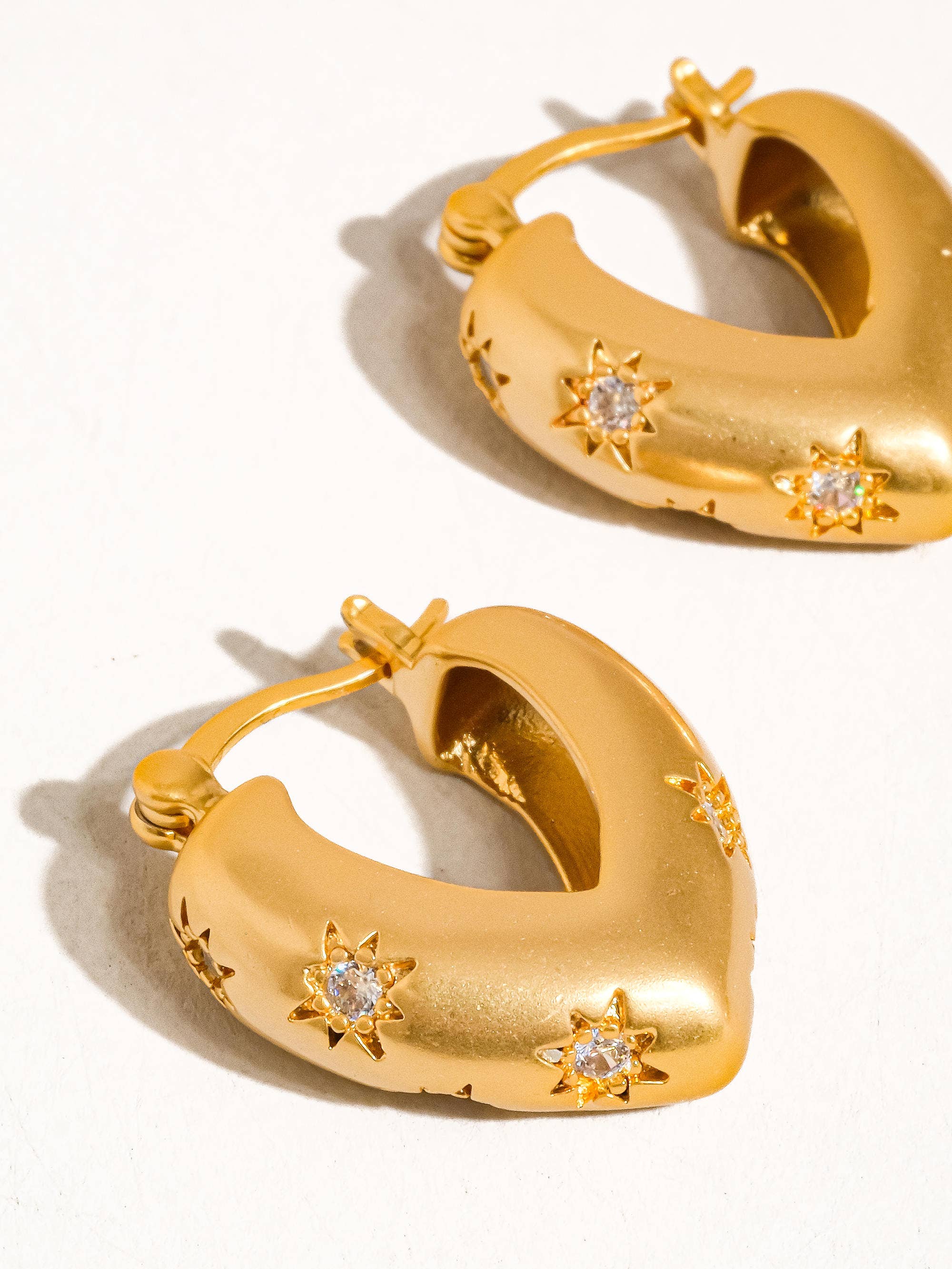 Desi Heart Hoop Earrings